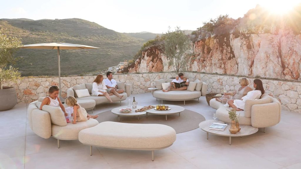 Salon Outdoor et parasol Lounge Organix Royal Botania